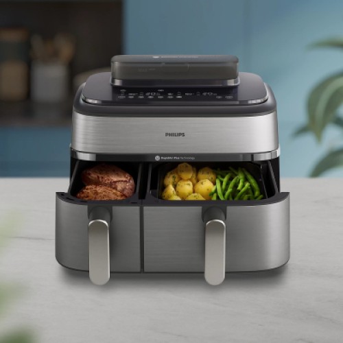 Мультипечь Philips Dual Basket Airfryer 5000 Series (NA555/00)