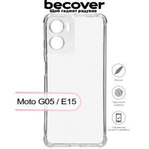 Чехол для мобильного телефона BeCover Anti-Shock Motorola Moto G05 / E15 Clear (713470)