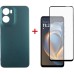 Чехол для мобильного телефона Dengos Motorola G05 Soft + glass (Green) (DG-KM-148)