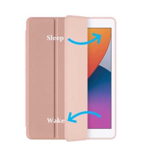 Чехол для планшета BeCover Tri Fold Soft TPU Silicone Apple iPad 10.2 2019/2020/2021 Rose Gold (706886)