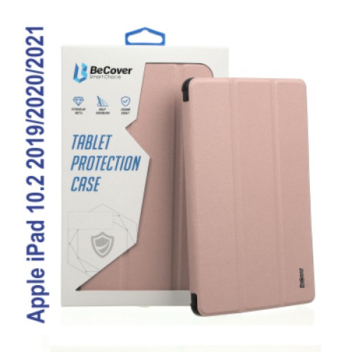 Чехол для планшета BeCover Tri Fold Soft TPU Silicone Apple iPad 10.2 2019/2020/2021 Rose Gold (706886)