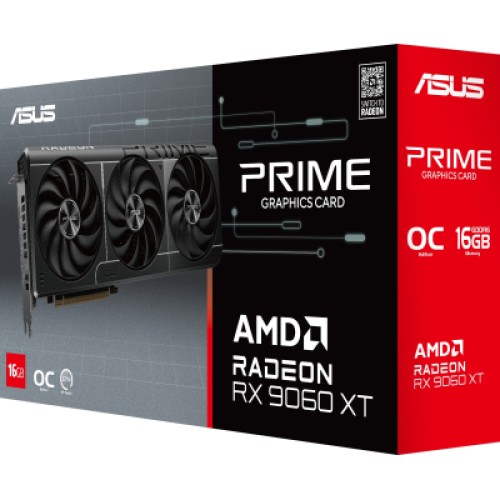 Видеокарта ASUS Radeon RX 9060 XT 16Gb PRIME OC (PRIME-RX9060XT-O16G)