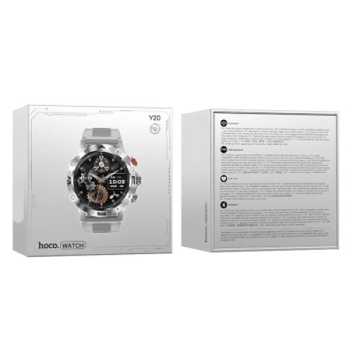 Смарт-часы HOCO Y20 Smart sports watch(call version) Silver (6942007619417)