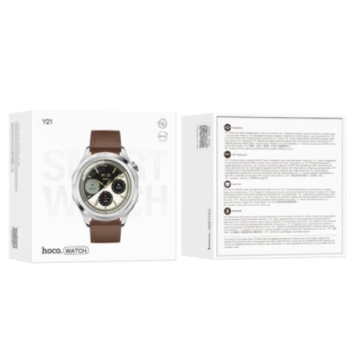 Смарт-часы HOCO Y21 AMOLED Smart sports watch(call version) Silver (6942007624084)