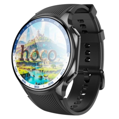 Смарт-часы HOCO Y24 AMOLED Smart sports watch (call version) Black (6942007641005)