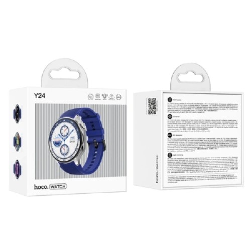 Смарт-часы HOCO Y24 AMOLED Smart sports watch (call version) Silver (6942007641012)