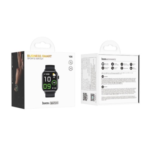 Смарт-часы HOCO Y26 Smart sports watch (call version) Black (6942007645416)
