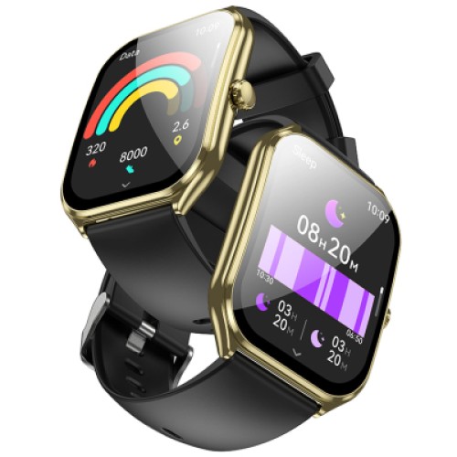 Смарт-часы HOCO Y28 AMOLED Smart sports watch (call version) Gold (6942007648493)