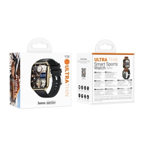 Смарт-часы HOCO Y28 AMOLED Smart sports watch (call version) Gold (6942007648493)