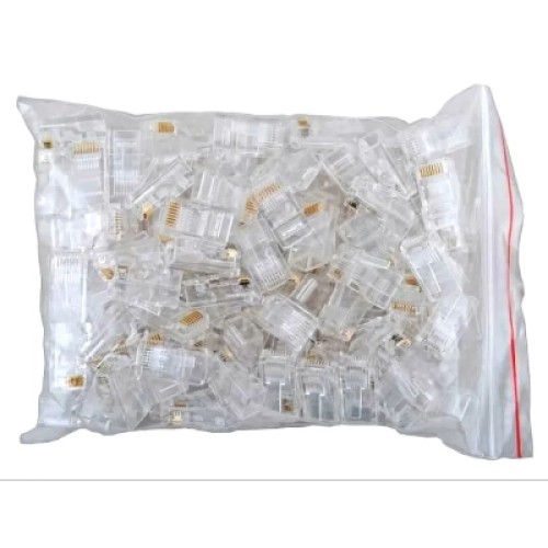 Коннектор RJ45 cat.6 UTP 8P8C, 100шт/пак Kingda (KD-PG8016-C6/100)