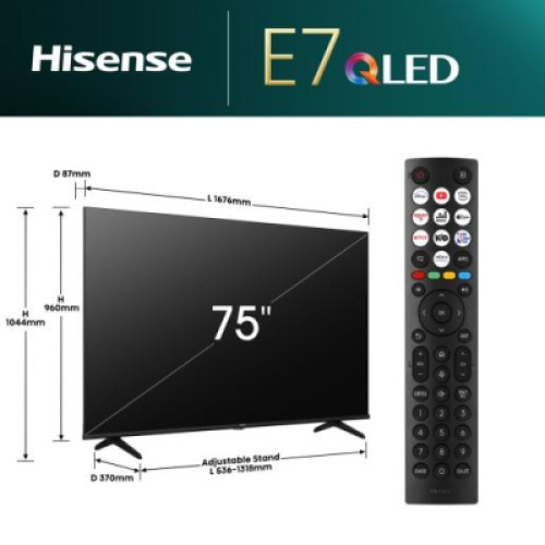 Телевизор Hisense 75E7NQ