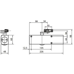 Доводчик двері Geze TS 2000 V BC black