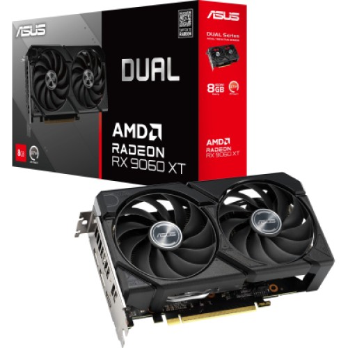 Видеокарта ASUS Radeon RX 9060 XT 8Gb DUAL (DUAL-RX9060XT-8G)
