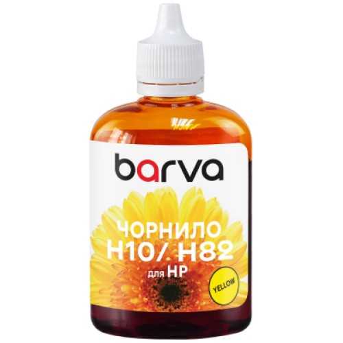 Чернила Barva HP 10/11/13/82/88100ml yellow, water-soluble (H10-671)