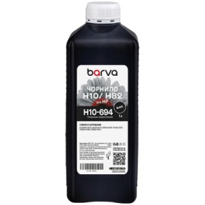 Чернила Barva HP 10/13/82/88 1L black, water-soluble (H10-694)