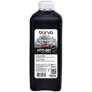 Чернила Barva HP 711/712 1L BK, pigment (H711-861)