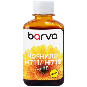 Чернила Barva HP 711/712 180ml Y, water-soluble (H711-860)