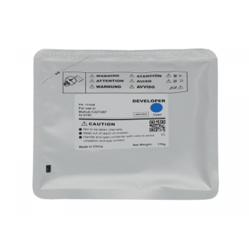 Девелопер Konica Minoltа IU-214C, 170г, 90K, cyan, Bizhub С227 CET (CET171038)
