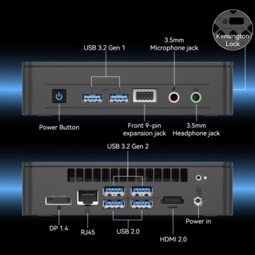 Компьютер GEEKOM Mini IT12 / i9-12900HK, 32, 1TB, WIN11Pro (GMIT12i912900HK-321T-EU)