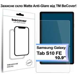 Стекло защитное BeCover Matte Anti-Glare Samsung Galaxy Tab S10 FE (SM-X520/SM-X526) 10.9" (713442)