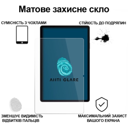Стекло защитное BeCover Matte Anti-Glare Samsung Galaxy Tab S7 FE 12.4 SM-T730/SM-T735/S8 Plus 5G SM-X800/SM-X806/S9 FE (713441)