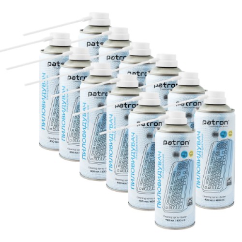 Чистящий сжатый воздух spray duster 400ml*12 Patron (CS-PN-F3-020-10)