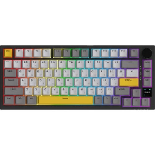Клавиатура Ajazz AK820 Pro Gift Switch Black RGB USB/Wireless/Bluetooth UA Black (AK820PRO-G-BGY)