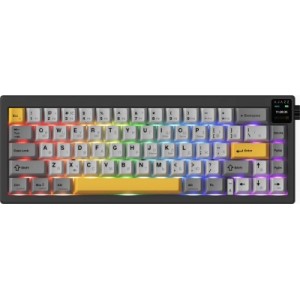 Клавіатура Ajazz AK650 Flying Fish Switch Black RGB USB/Wireless/Bluetooth UA Black (AK650-FF-BGY)