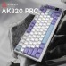 Клавиатура Ajazz AK820 Pro Gift Switch Purple RGB USB/Wireless/Bluetooth UA Purple (AK820PRO-G-PWB)