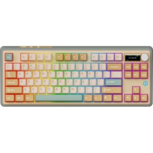 Клавіатура Ajazz AK870 Jasmine Switch Yellow RGB USB/Wireless/Bluetooth UA Brown (AK870-JS-YWG)