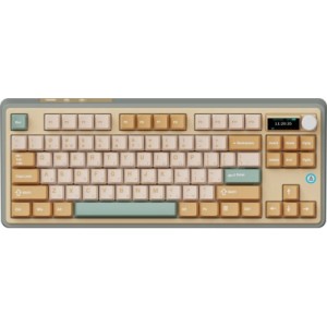 Клавіатура Ajazz AK870 Jasmine Switch Yellow RGB USB/Wireless/Bluetooth UA Brown (AK870-JS-YWG)