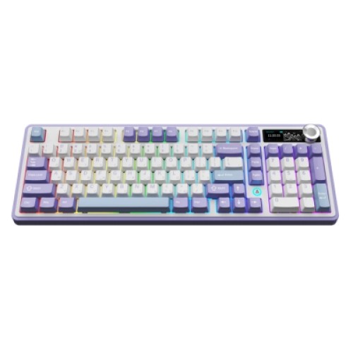 Клавиатура Ajazz AK980 Clear Sky Switch Purple RGB USB/Wireless/Bluetooth UA Purple (AK980-CS-PWB)