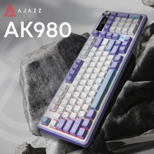 Клавиатура Ajazz AK980 Clear Sky Switch Purple RGB USB/Wireless/Bluetooth UA Purple (AK980-CS-PWB)