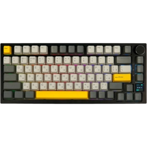 Клавиатура Epomaker AK820 Pro 75 Gift Switch Hot-Swap RGB USB/Wireless/Bluetooth/USB UA Black (AK820-PRO-B-G)