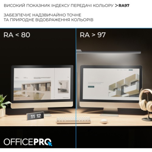 Настольная лампа OfficePro LED лампа на монитор SL210W (SL210W)