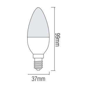 Лампочка Horoz ULTRA SMD LED 6W 3000K E14 480Lm (YT17209)