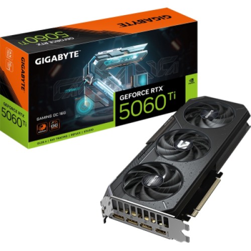 Видеокарта GIGABYTE GeForce RTX5060Ti 16Gb GAMING OC (GV-N506TGAMING OC-16GD)