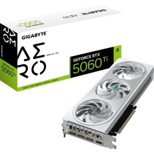 Видеокарта GIGABYTE GeForce RTX5060Ti 16Gb AERO OC (GV-N506TAERO OC-16GD)