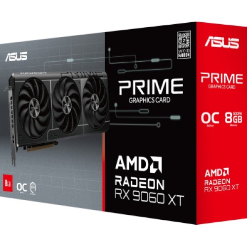 Видеокарта ASUS Radeon RX 9060 XT 8Gb PRIME OC (PRIME-RX9060XT-O8G)