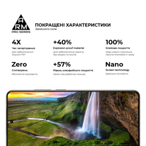 Стекло защитное Armorstandart Pro Nothing Phone (3a) / (3a) Pro Black (ARM85466)