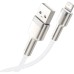 Дата кабель USB 2.0 AM to Lightning 2.0m Cafule Series Metal 2.4A White Baseus (CALJK-B02)