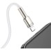 Дата кабель USB 2.0 AM to Lightning 2.0m Cafule Series Metal 2.4A White Baseus (CALJK-B02)