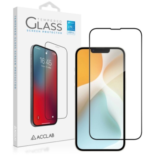 Стекло защитное ACCLAB Full Glue Apple iPhone 16E Black (1283126614279)