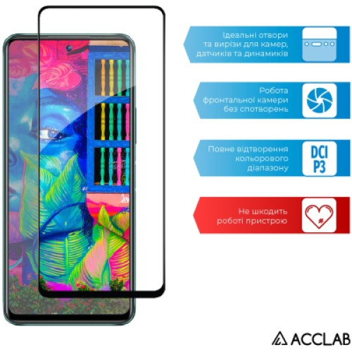 Стекло защитное ACCLAB Full Glue Infinix Hot 11s Black (1283126529542)