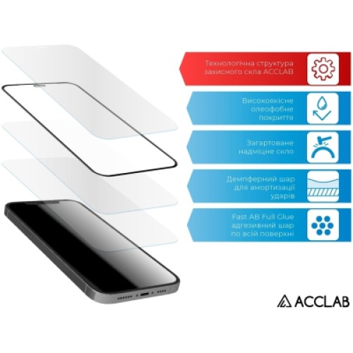 Стекло защитное ACCLAB Full Glue Infinix Hot 30 Play Black (1283126589591)