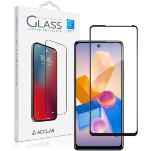 Стекло защитное ACCLAB Full Glue Infinix Hot 40 Black (1283126589157)