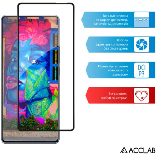 Стекло защитное ACCLAB Full Glue Infinix Note 40 4G Black (1283126594885)