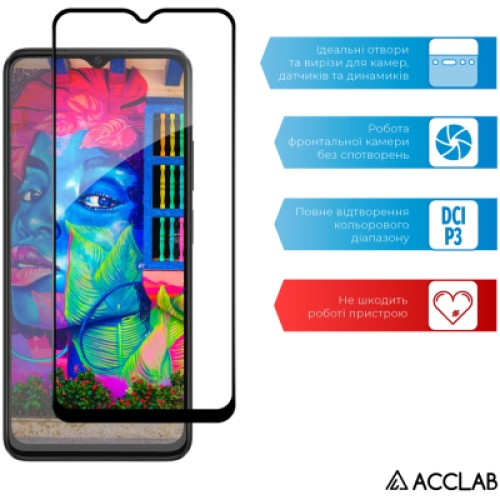 Стекло защитное ACCLAB Full Glue Oppo A38 5G Black (1283126582462)