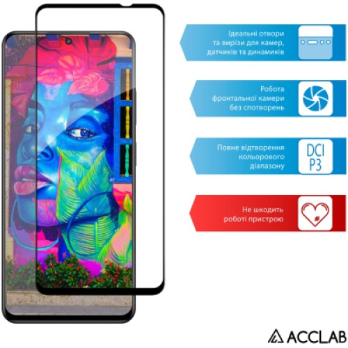 Стекло защитное ACCLAB Full Glue Realme 13 5G Black (1283126607622)