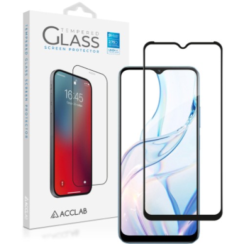Стекло защитное ACCLAB Full Glue Realme C30S Black (1283126551888)